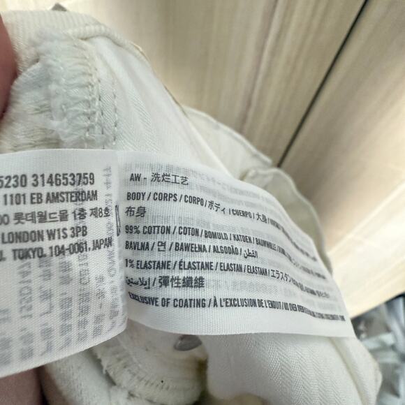 Abercrombie & Fitch 90s High Rise Relaxed Jean Straight Leg Silver Size 33 / 16 - Picture 8 of 8